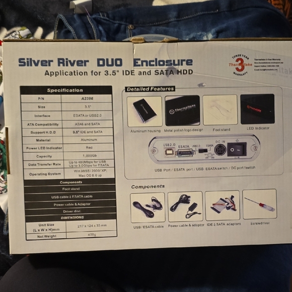 Silver River DUO Enclosure - Black - Picture 3 of 3